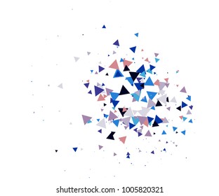 Broken Glass or Ice Explosion Vector Illustration. Bursting particles, boom, blast, bang, atomic energy, moving galaxy comic illustration. Grunge broken glass shatter fragments. Ice explosion effect.