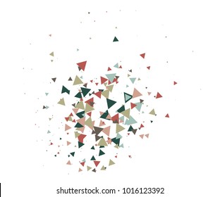 Broken Glass or Ice Explosion Vector Illustration. Bursting particles, boom, blast, bang, atomic energy, moving galaxy comic illustration. Grunge broken glass shatter fragments. Ice explosion effect.