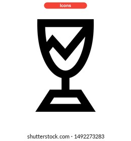 broken glass icon isolated sign symbol vector illustration - high quality black style vector icons
