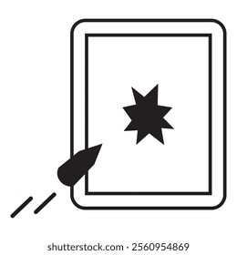 Broken glass icon vector design. thrown glass icon

