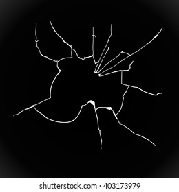 broken glass illustration