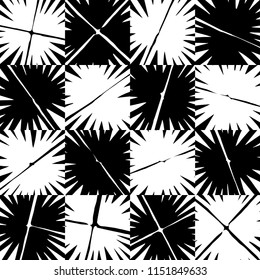 Broken glass like patchwork, in grid structure, in monochrome 
