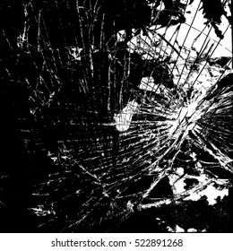 Broken Glass Overlay Texture for your design. EPS10 vector.