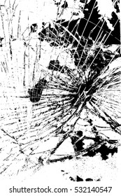 Broken Glass Overlay Texture for your design. EPS10 vector.