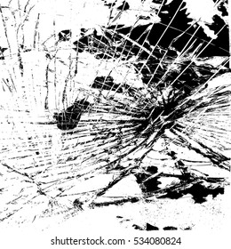 Broken Glass Overlay Texture for your design. EPS10 vector.