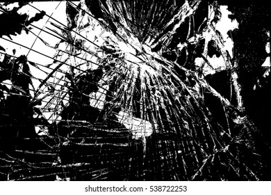 Broken Glass Overlay Texture for your design. EPS10 vector.