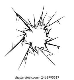 Broken glass picture is suitable as a background image. It's a vector image.