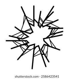 Broken glass picture is suitable as a background image. It's a vector image.