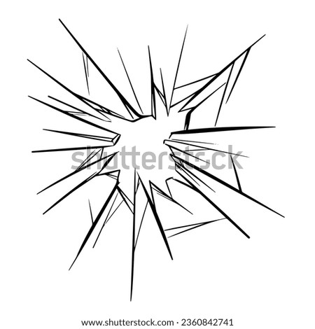 Broken glass picture is suitable as a background image. It's a vector image.