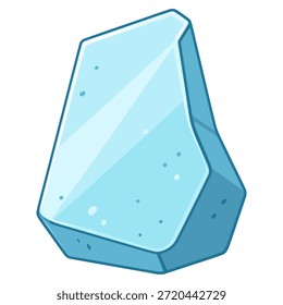 vidro quebrado estilhaçado peça plana cor vetor ilustração modelo design