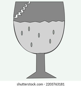 broken glass. simple design. Perfect for logos, symbols and icons