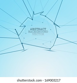 Broken glass texture. Vector illustration. 