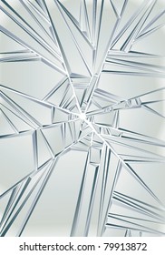 Broken glass. Vector background.