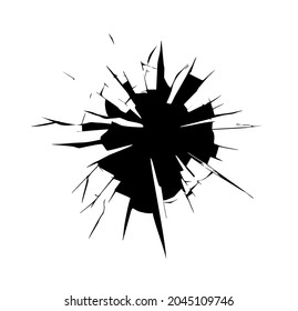 broken glass vector effect art abstract