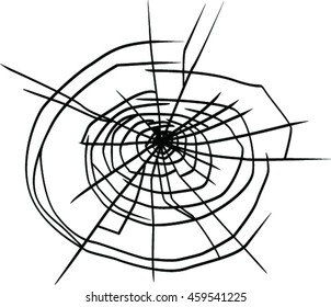 Broken glass vector. Broken glass image. Vector illustration