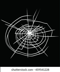 Broken glass vector. Broken glass image. Vector illustration