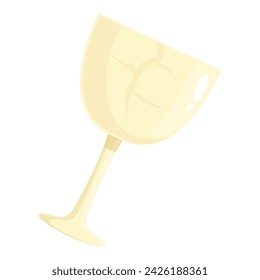 Broken glass waste icon cartoon vector. Ecology trash sort. Separation refuse