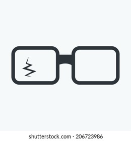 Broken Glasses Icon