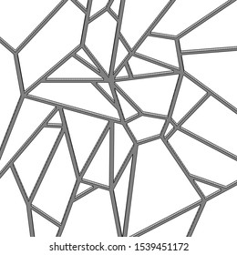 Broken grass texture on cartoon stile. Vector illustration