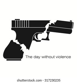 Broken Gun Illustration For International Day Of Non-violence