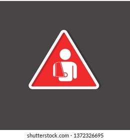 broken hand icon
