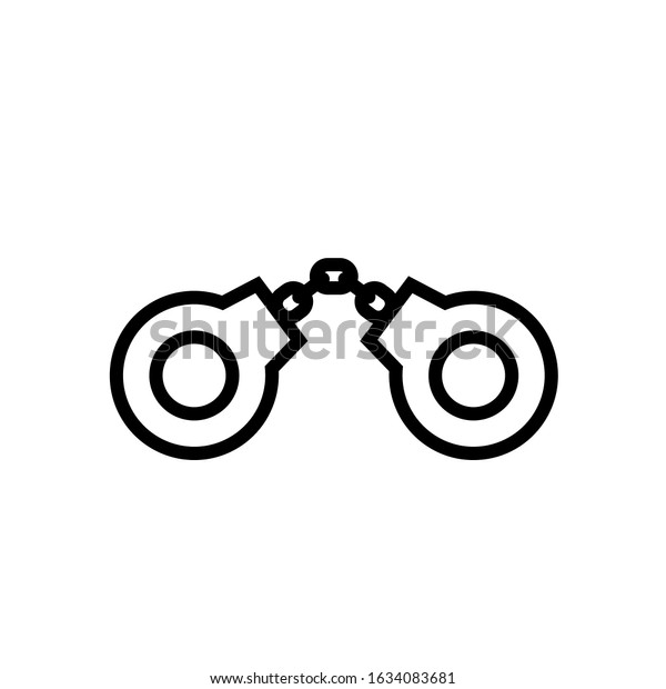 Broken Handcuffs Outline Icon Clipart Image Stock Vector (Royalty Free ...