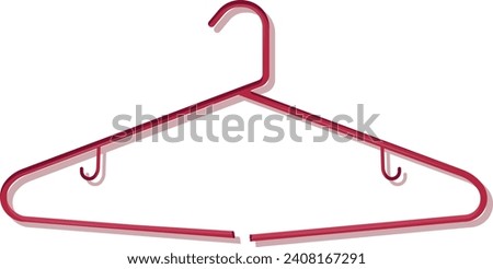 Broken Hanger isolated on white background [[stock_photo]] © 