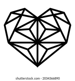 broken heart art die cut