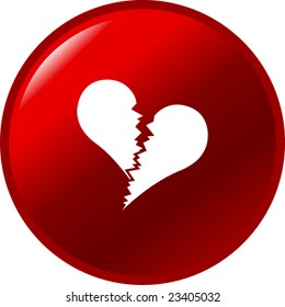 broken heart button
