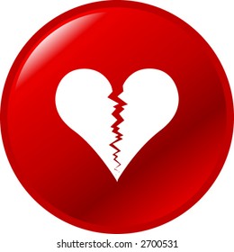 broken heart button