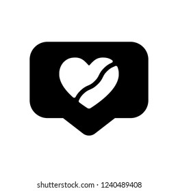 Broken heart in cloud notification, dislike. Social icon. Black icon on white background