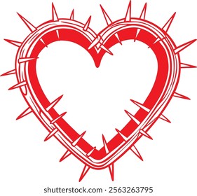 Broken heart concept with broken heart isolated on transparent background.