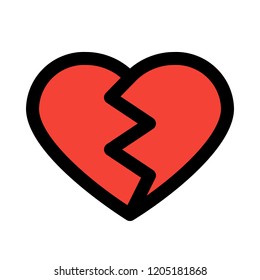 broken heart emoticon
