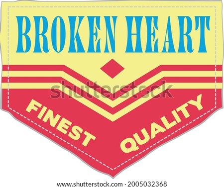 Broken Heart Finest Quality T-shirt Design