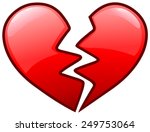 Broken heart icon