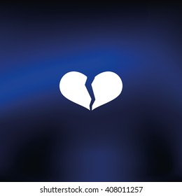 Broken heart icon.