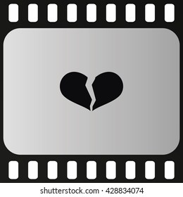 Broken heart icon.
