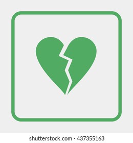 Broken heart icon.