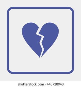 Broken heart icon.