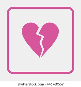 Broken heart icon.