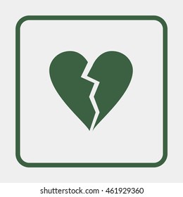 Broken heart icon.
