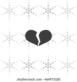 Broken heart icon.