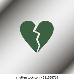 Broken heart icon.