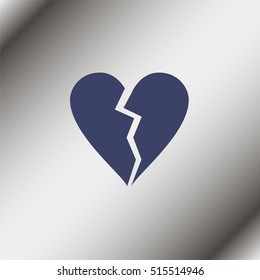 Broken heart icon.