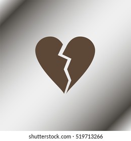 Broken heart icon.