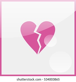 Broken heart icon.