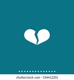 Broken heart icon.