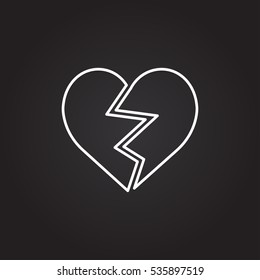 broken heart icon

