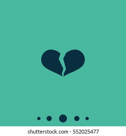 Broken heart icon.