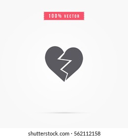 broken heart icon
